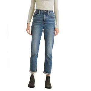 Madewell The High-rise Slim Boyjean Light Distressed Wash Blue Jeans size 27